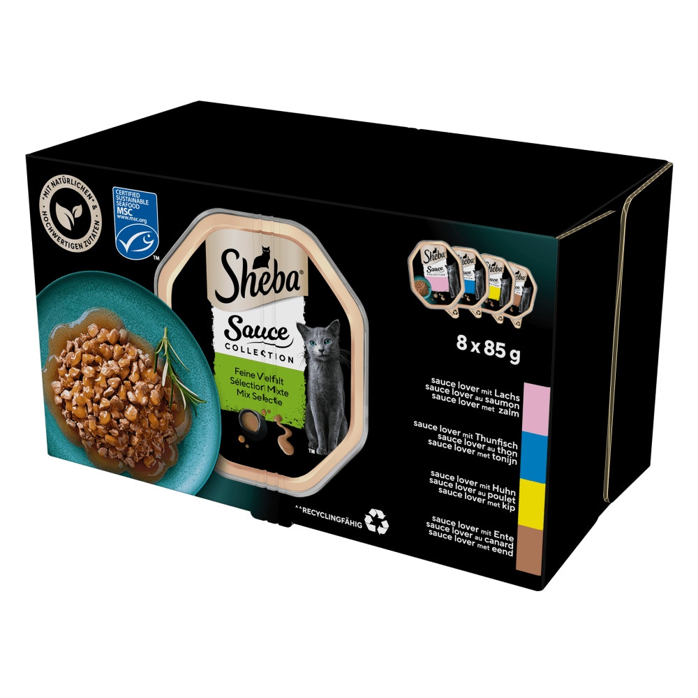 SHEBA® Sauce Collection Wybór Smaków w sosie 8 & 32x85 g - 1