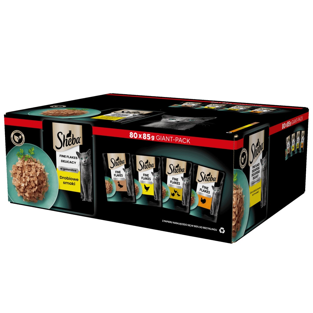 SHEBA® Delicacy Drobiowe Smaki w galaretce 80x85 g - 1