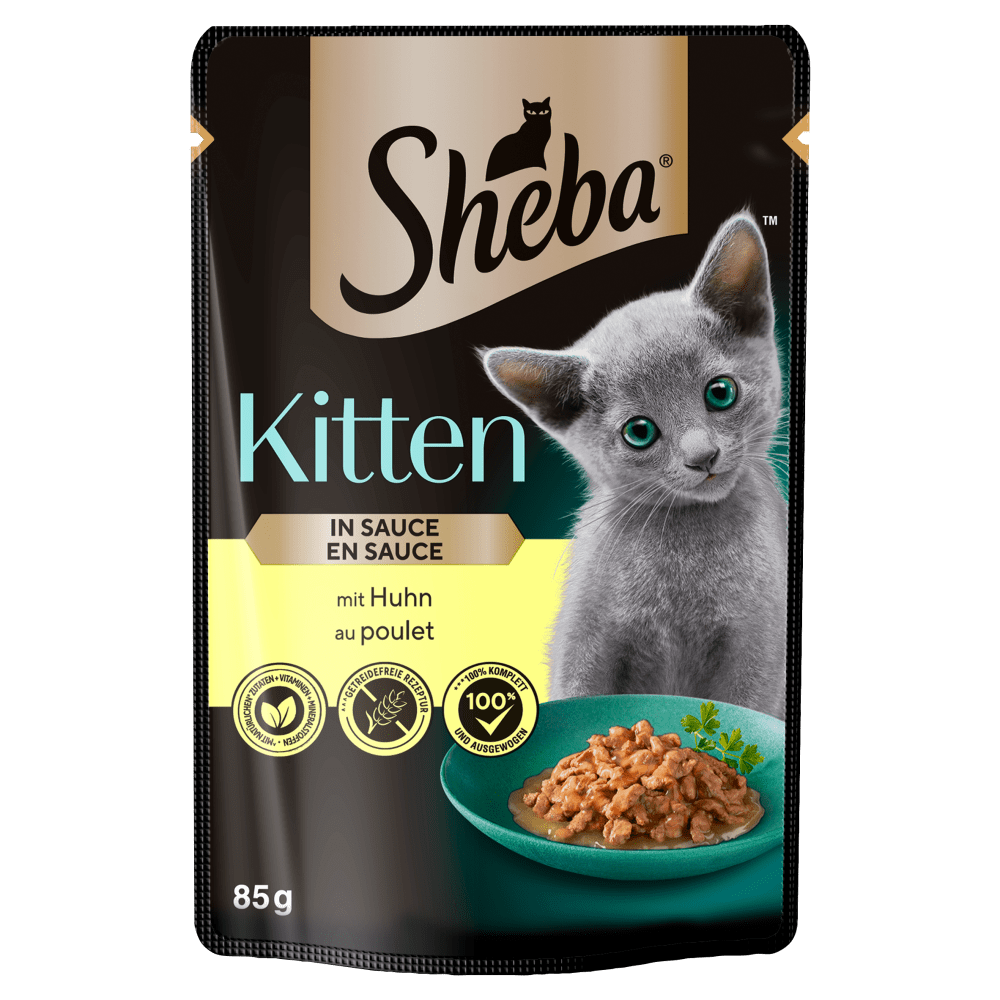 SHEBA® Kitten z Kurczakiem w sosie 85 g - 1