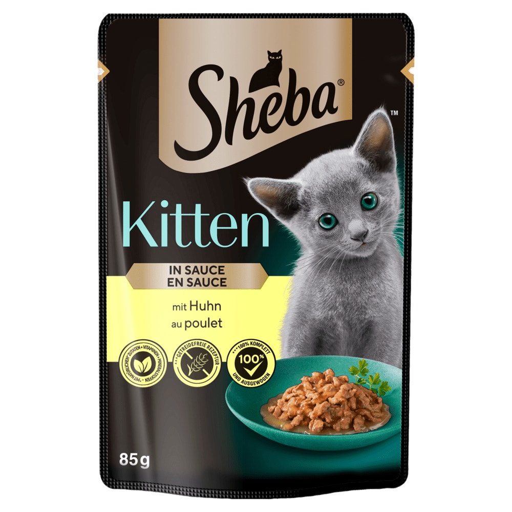 SHEBA® Kitten z Kurczakiem w sosie 85 g - 1