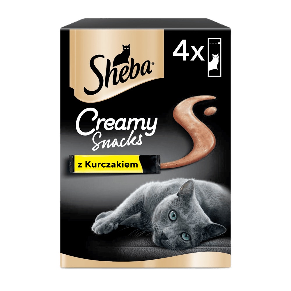 SHEBA® Creamy Snacks z Kurczakiem, 4 x 12 g - 1
